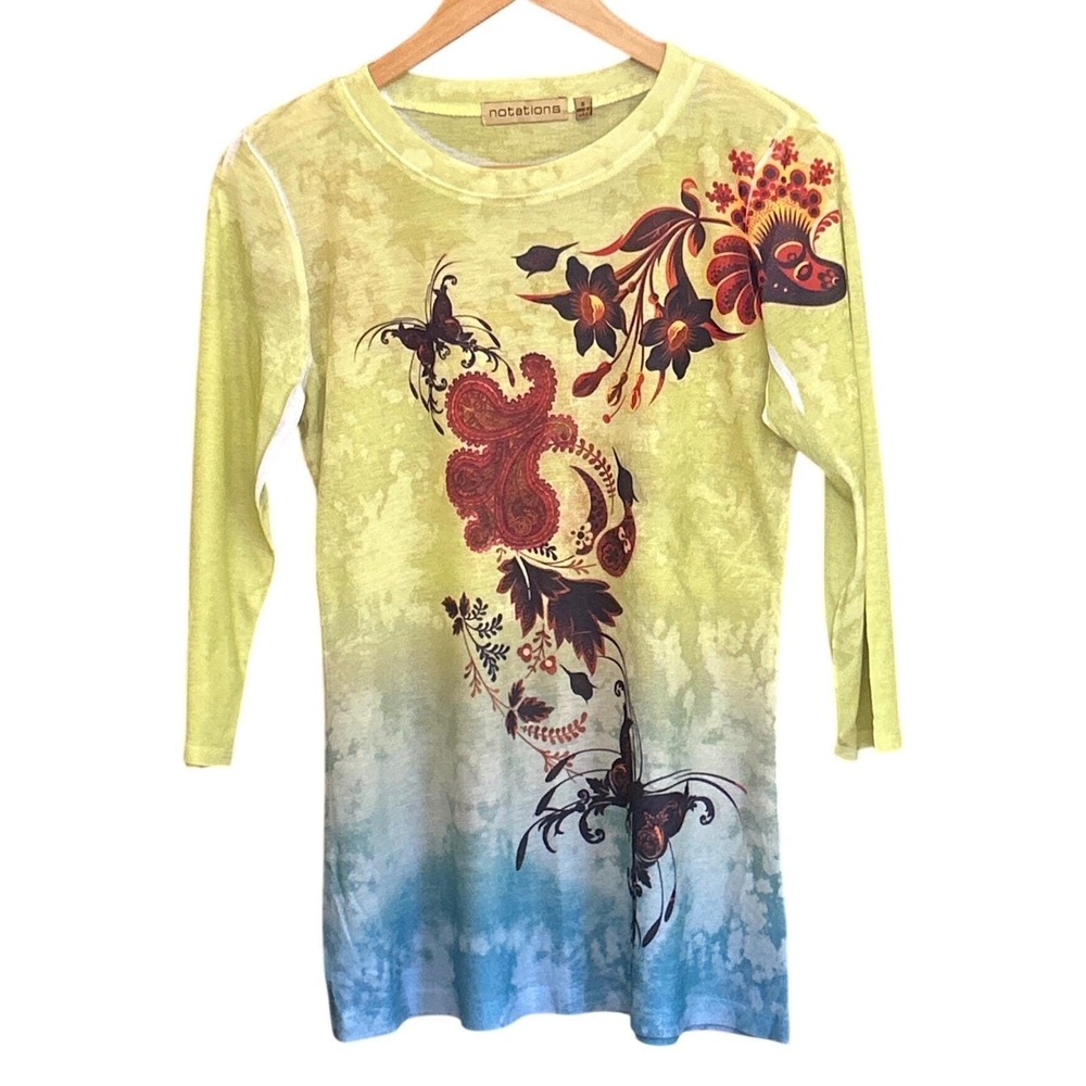 Y2K Notations Ribbed Graphic Top Whimsigoth Fairycore MRKU0119 BFYMR Size S